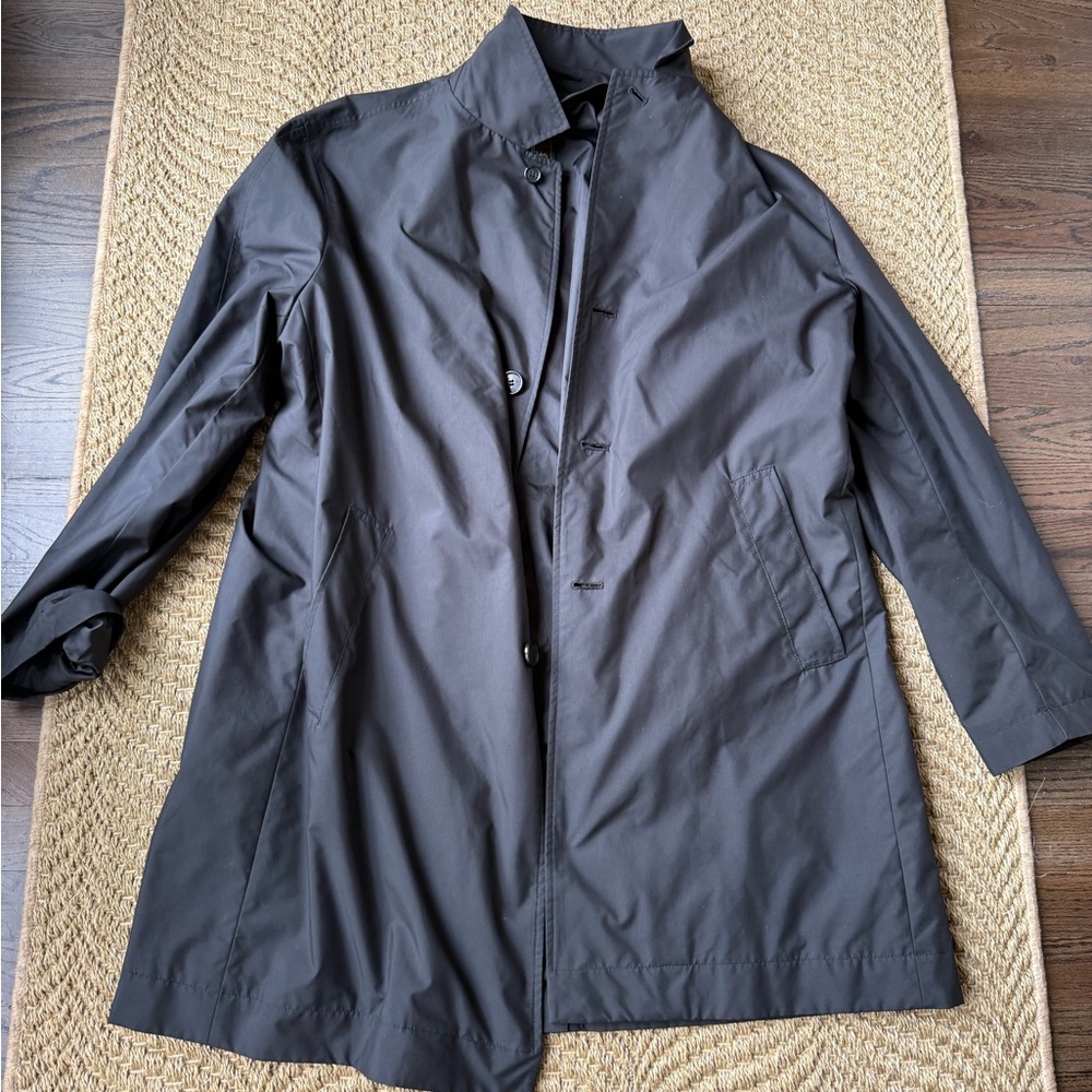 Cole Haan Men's Black Trench Coat